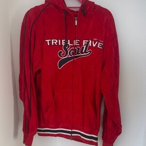 Triple Five Soul Vibrant Red Men's Hoodie Jacket